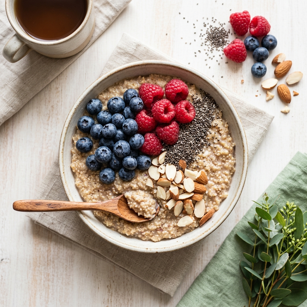 Superfood Amaranth and Berry Breakfast Bowl